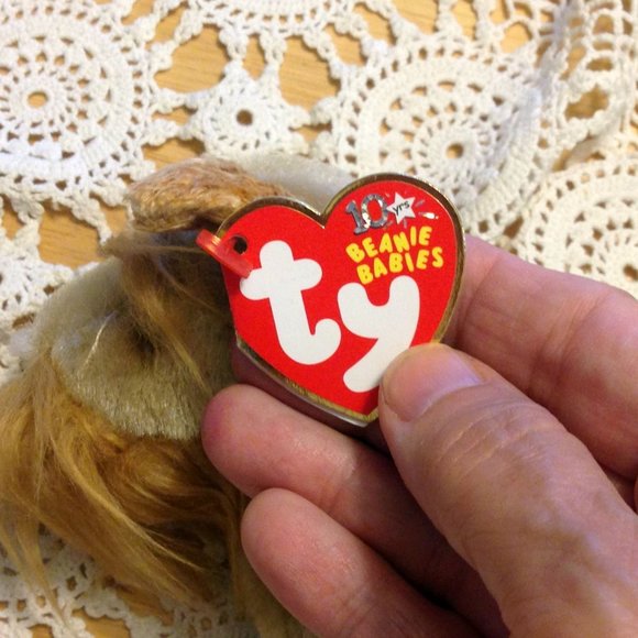 Ty Beanie Babies Schnitzel Dog Plush  2002, anniversary release - Picture 5 of 6